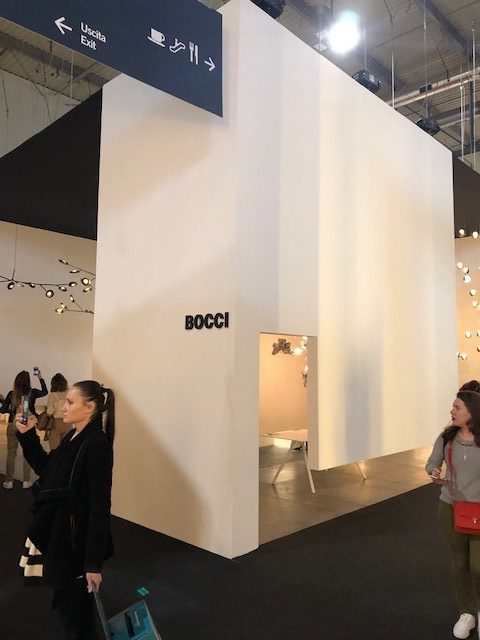 カナダの照明メーカーBOCCIの展示ブース