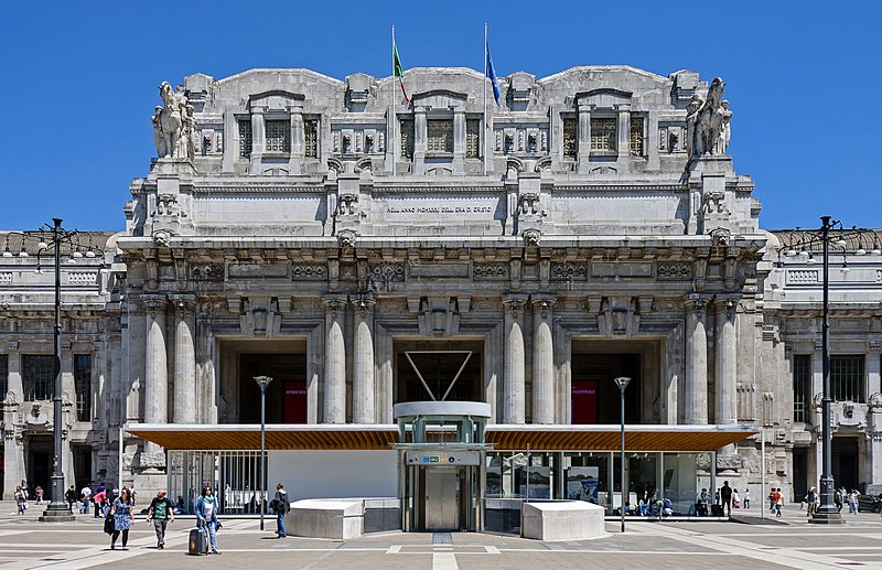 アルドロッシ、ミラノ中央駅、ファシズム建築