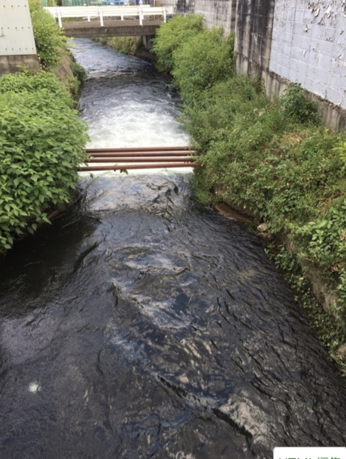 阪急嵐山駅　レトロ　水銀ナトリウム灯　用水